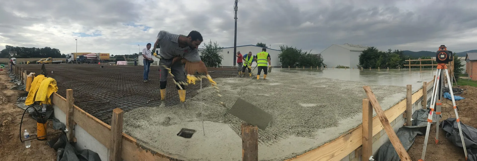 Bewehrungsarbeiten vor Betoneinbau