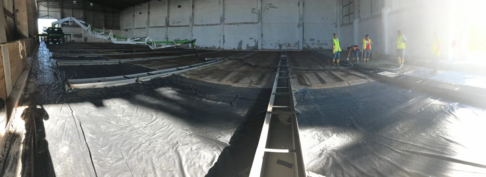 Verdichtung mit Rüttelbohle