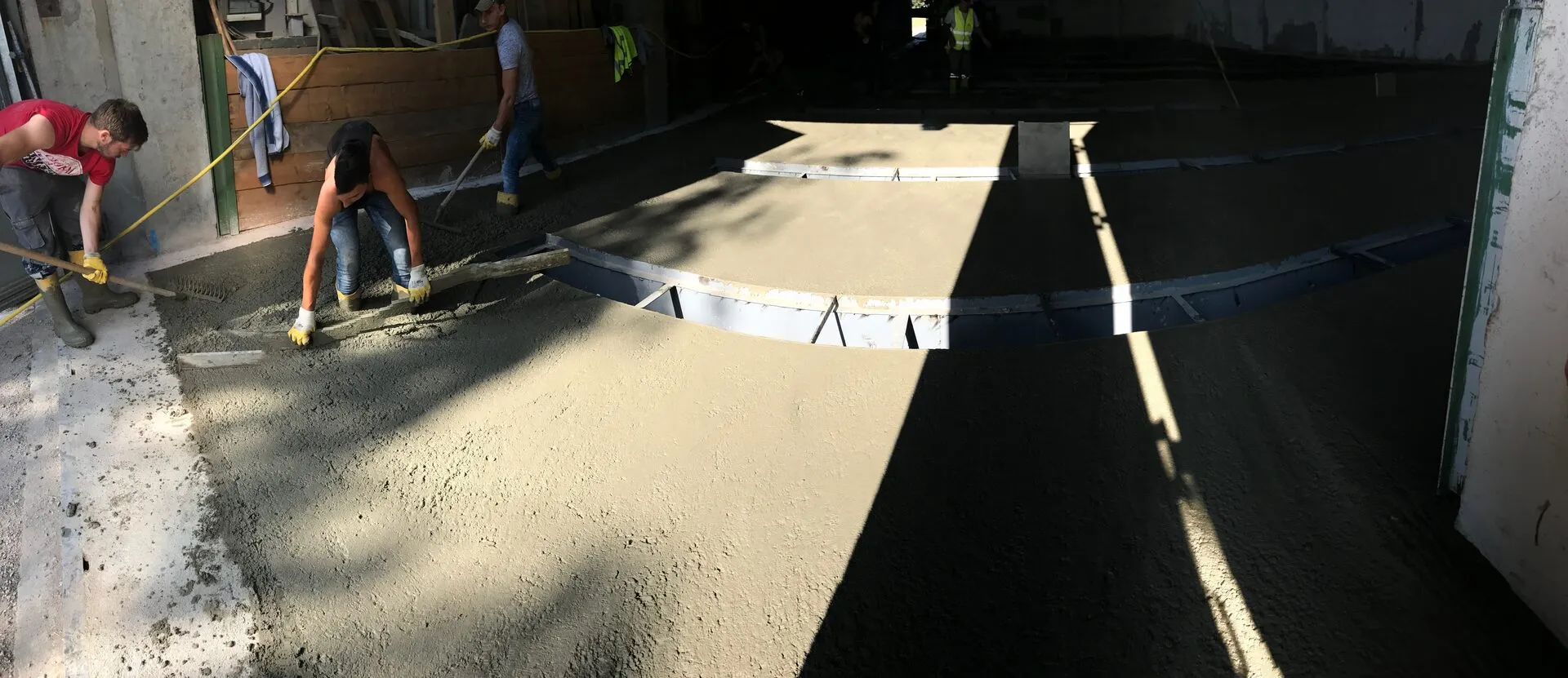 Bewehrungsarbeiten vor Betoneinbau